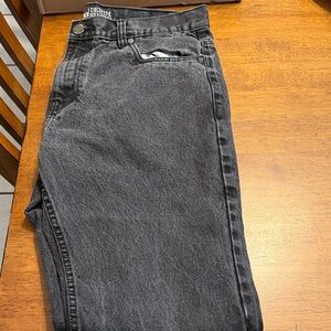Denim&Co Men's 5 Pocket Charcoal Relaxed Jeans